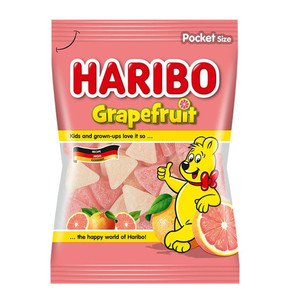 德国HARIBO哈瑞宝软糖西柚葡萄柚口味Q弹糖果橡皮糖儿童零食100g