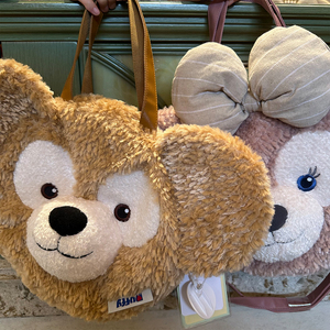 上海迪士尼国内代购达菲熊雪莉贝儿大头大脸包单双肩包手提斜挎包