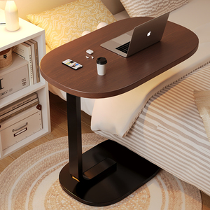 床边桌客厅家用卧室床头置物架出租屋简易小桌子书桌可移动电脑桌