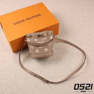 国内现货 Louis Vuitton LV nano NOE mini 大象灰 抽绳小水桶包