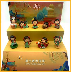 西安博物院文创日常创意摆件盲盒隐藏款划龙舟拆盒确认款