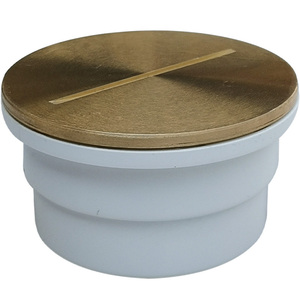 铜面清扫口110内插双用检查口地面检修口疏通管道排污口堵盖50.