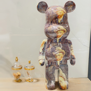 暴力熊存钱罐梵高超大号落地摆件家用新居客厅玄关乔迁卡通装饰品