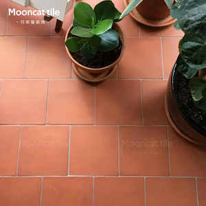 古典红砖福建闽南洋复古300六角泡水陶土吸水防潮手工砖古厝赤贫