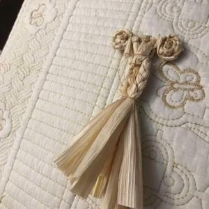 玉米叶编织工艺品幼儿园海手工用玉米皮威碎棒两头已剪子棒零包袄