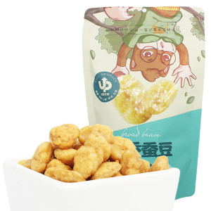 三只松鼠蟹香蚕豆205g袋装包邮休闲干果零食坚果特产炒货下酒菜