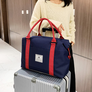 旅行帆布包女短途手提袋出门轻便待产收纳包大容量网红出差行李包