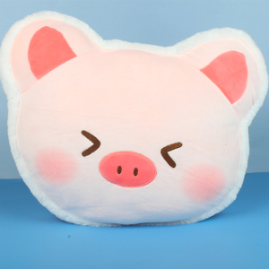 miniso名创优品小猪头b-bo系列萌趣抱枕柔软可爱靠垫毛绒公仔柴犬