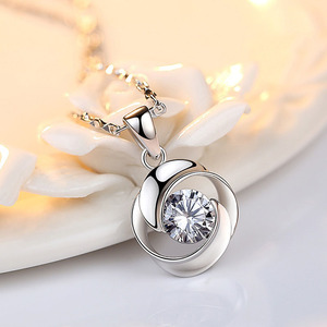 正品老凤祥和pt950铂金项链女18k白金莫桑石吊坠锁骨链送女友礼物