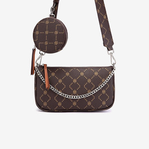 小mk2020新款秋冬老花系列三合一单肩斜挎手提包质感腋下链条女包