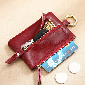 圣希尼旗舰店天猫真皮钥匙包卡包二合一男女士小巧韩国可爱多功能