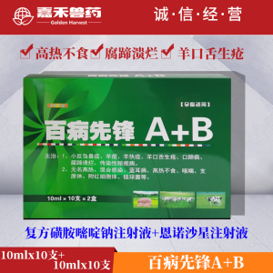 兽药百病先锋a b兽用复方磺胺嘧啶钠注射液猪牛羊用恩诺沙星水针