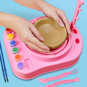 电动陶艺机软陶泥陶土粘土学生手工制作工具套装diy儿童女孩玩具
