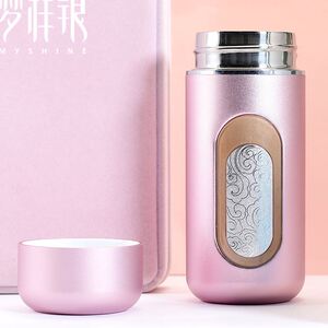 梦祥盛世系列足银内胆银水杯 纯银保温杯高档泡茶杯子 送女友礼物