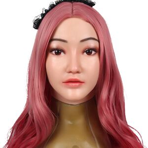 cd伪娘变装大佬硅胶逼真头套面罩男变女扮演cos角色反串全脸面具