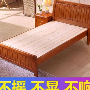 实木单人床12米135米老人15米简约家用老式床1米2木板床90cm宽