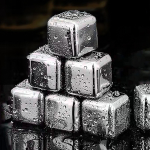 xbodo304不锈钢速冻冰块威士忌冰石块冰栋铁球金属冰粒食品级冰格