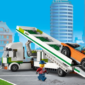 兼容樂高城市系列60305汽车运输车儿童益智拼装积木男孩玩具60067