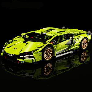 乐高玩具男孩拼装救护车