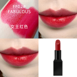 tf口红大牌正品限量磨砂黑管ff02女王红色送女友滋润唇膏官方旗舰