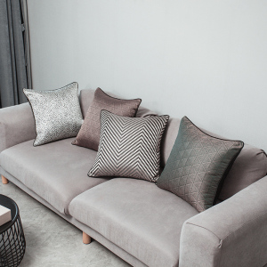 沙发抱枕套含芯45x45轻奢靠垫墨绿豹纹现代简约客厅枕头靠枕50x50