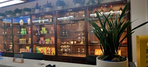 中式实木博古架玻璃门多宝阁茶叶茶具展示柜格子紫砂壶白酒置物柜