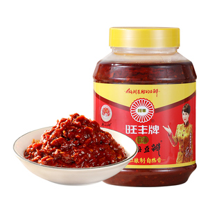 旺丰牌晒红油郫县豆瓣酱10kg桶装四川正宗炒菜专用商用官方旗舰店