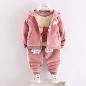 小孩子衣服女套装洋气