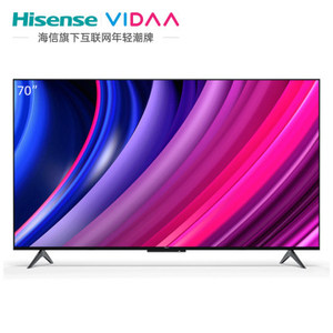 海信vidaa 70v1f-s 70英寸4k高清智能语音全面屏声控液晶平板电视