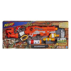全新橙机nerf模块僵温孩之宝热火僵尸生存对战玩具scravenger刮刀
