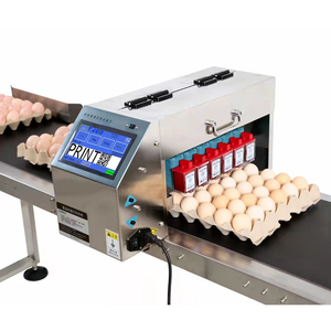 鸡蛋喷码机纸蛋托打码机塑料托全自动流水线6头鸡蛋喷码整盘喷码
