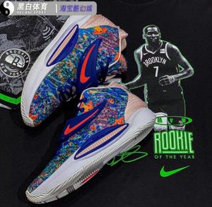 Nike耐克KD14代杜兰特男子中帮减震实战篮球运动鞋CZ0170-100-400