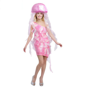 COS成人女万圣节舞台表演海底总动员海洋生物水母COSPLAY装扮服装