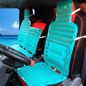 夏季冰丝坐垫塑料钢丝网坐垫通风透气货车座垫单片椅垫夏凉坐垫