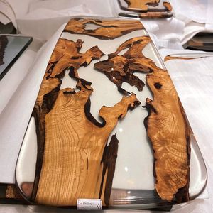 南美胡桃木环氧树脂实木大板原木茶桌河流桌茶台1米8创意个性清仓