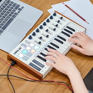 便携式25键MIDI键盘控制器打击垫SMK25MINI音乐作编曲蓝牙打击键