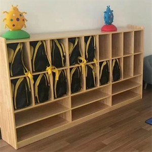 幼儿园专用书包柜衣帽收纳整理柜早教中心儿童储物柜多动能组合柜