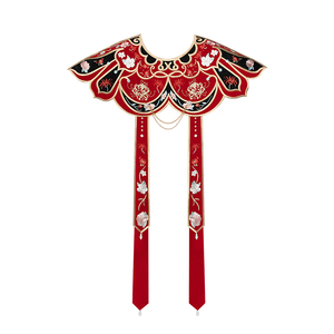 池夏曼珠沙华:离洛彼岸花云肩原创改良汉服女