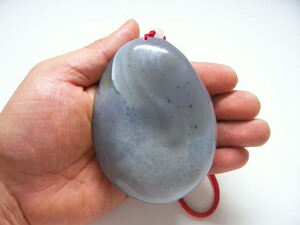 [真诚奉上]超值*极品另类冰花天然玛瑙原石手把件*包快递90元