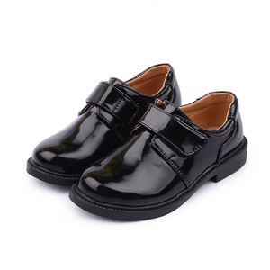 亦倍男童鞋黑色闪亮儿童皮鞋小学生合唱团舞台演出中大童搭配西服