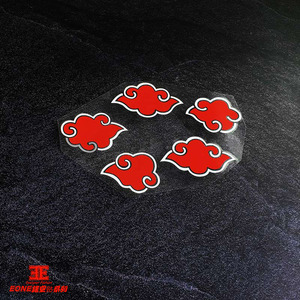 eone镂空车贴火影忍之晓组织红云服饰标志车身装潢玻璃防水贴纸