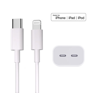 正品数据线适用苹果手机13/12pro/15充电线iPhone14充电器35W/20W快充双口配件mfi认证加长2米充电套装PD插头