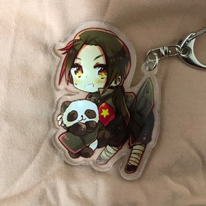 黑塔利亚周边aph黑22只吊起来同人双面挂件亚克力钥匙串