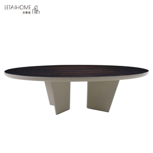 乐泰佳美式乡村风实木圆餐桌大师设计不规则桌腿家用轻奢圆形餐桌