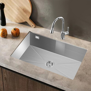 【直营】摩恩厨房304不锈钢水槽单槽套餐台下盆单盆洗菜盆手工盆