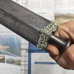 春秋战国青铜剑真品仿古做旧古代兵器狩s猎纹宝剑水坑锈包c老浆古