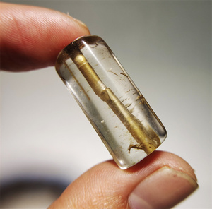 真正品辽金千年老白水晶锁骨链八棱珠子吊坠挂件手串辽代古董水晶