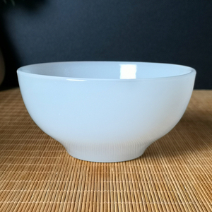 琉璃玉白玉瓷碗个性米饭碗中式古典家用餐具养生玉石碗水果沙拉碗