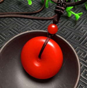 天然原矿保山南红玛瑙平安扣吊坠满肉项链毛衣链男女星月菩提配饰