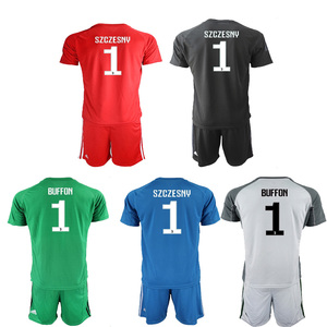 18-19尤文图斯守门员短袖足球服1号布冯尤文 1斯泽斯尼门将服球衣